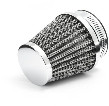 Filtre à air universel conique 54-58 mm Pod Filtre argenté pour moto