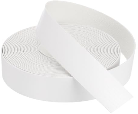 sourcing map White Edge Banding 7.6 m x 28 mm Veneer Tape Pre-glued Flexible Plywood Edge Banding with Hot Melt Adhesive for Furniture Restoration(25ft x 1-1/8)