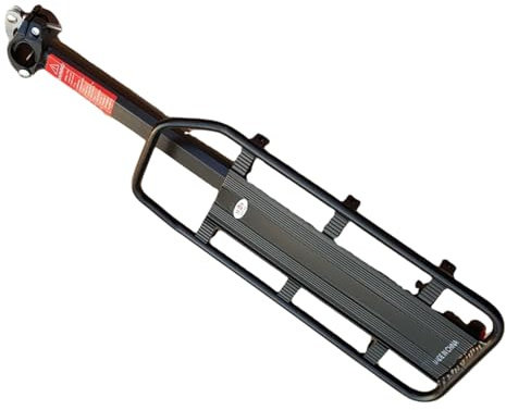 Besreey Hinterer Fahrradgepäckträger | Schnellspanner Fahrrad Gepäckträger Abnehmbar | Metall Halterung Tragfähig Reisetaschen Einkaufskörbe Rucksack Reise