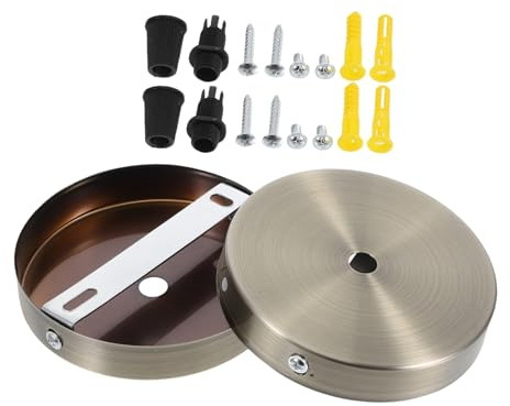 SEWOART 2juegos Accesorios Para Lámparas De Araña Placa De Dosel De Iluminación Kit De Herrajes Para Lámparas Decoración Colgante De Metal Para Interiores De Bloque De Montaje De Luz