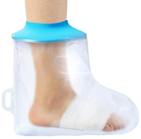 Duschschutz Bein, Duschschutz Fuß für Pool und Dusche | Wiederverwendbar, Schutz für Gips, Wasserdicht – Hält Wunden Trocken