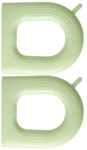 Cojín de Tapa de Inodoro Eva Verde 2 Piezas, Grueso | Textura Aleatoria, Lavable, Uso Doméstico, Acabado Decorativo, Formato Portátil