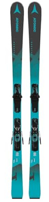 ATOMIC Redster XT + M 10 GW Skiset Teal Blue/Grey Gr. 170 cm bietet präzise Slalom- und Riesenslalomschwünge Dank Multi Radius Sidecut und Dura Cap.