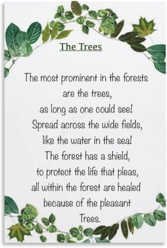Deep Roots Poetry Poster Grounding Wall-Art for Corner