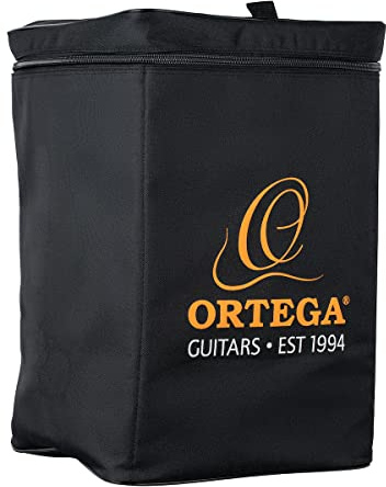 Ortega Guitars Economy Cajon Bag, Tasche für Cajon, Nylon Schwarz | 13,5 x 19,75 x 14 Zoll, mit Tragegriff, Rucksackgurten und Innenpolsterung, OSTCJB-BP