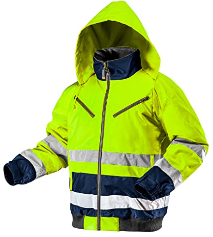 NEO TOOLS Homme X Veste Haute Visibilité, Jaune Fluo, M EU