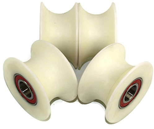Smart Machines: 4 x 80 mm Durchmesser Nylon-Riemenscheiben mit verschiedenen Nutgrößen, Made in EU (43 mm Nut-20 mm Lager)