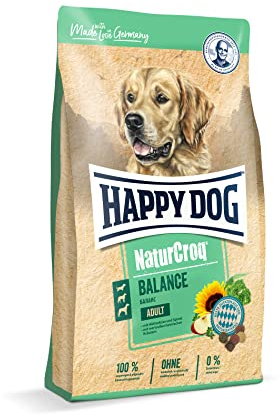 Happy Dog 60521 – NaturCroq Balance – Trockenfutter mit heimischen Kräutern für ausgewachsene Hunde – 15 kg Inhalt