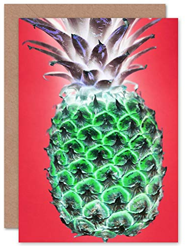 Pop Art Pineapple Greeting Card With Envelope Inside Premium Quality
