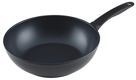 KUHN RIKON Easy Induction Aluminium Wok antihaftbeschichtet, induktion, 28 cm, schwarz