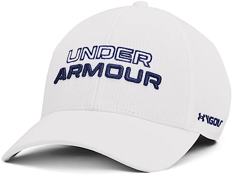 Under Armour Herren Jordan Spieth Tour Hat Cap, Weiß (100)/Academy Blue, L/XL