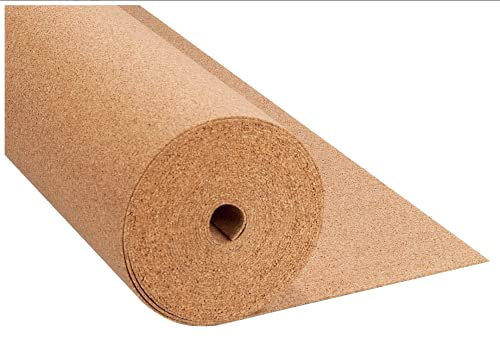 Cork Underlay 6mm Thick 1m x 5m - 5m2 Cork Sheet Roll