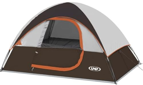 UNP Camping Zelt 2 Personen - Zelt 3 Personen, Ultraleicht Kuppelzelte | Wasserdicht, Winddicht, Mit Regenschutz, Einfach Aufzubauen, Tragbares Festival Zelt Camping & Event Shelter
