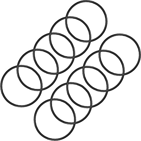 PATIKIL 43mmx39mmx2mm Nitrile Gomma O-Ring, 10 Pezzi Metrico Meccanico Sigillatura Guarnizione Rondelle di Tenuta Anelli per Acqua Idraulici, Nero