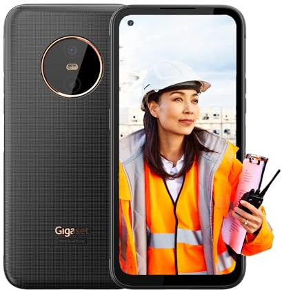 Gigaset GX6 PRO Business-Smartphone 5G - staub- & wasserdicht IP68, Militärnorm - 6,6 FHD+ Display mit Gorilla Glass - 128GB+8GB RAM - 50MP Kamera - 400 std Standby - Android 14 fähig, Titanium Black