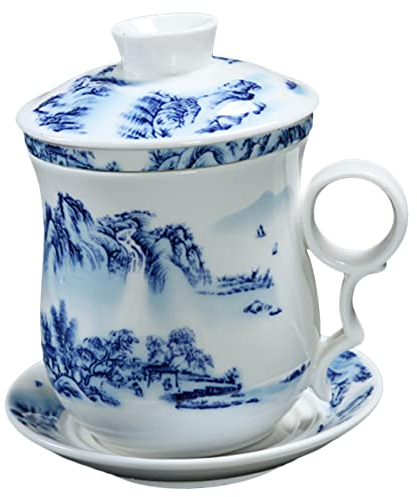 LIFKOME Teetasse 1 Satz aus Keramik im Chinesischen Stil mit Deckel