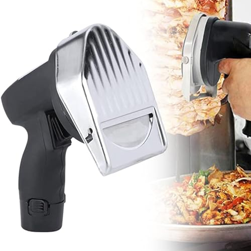 Weyot Couteau à Kebab électrique Professionnel avec Largeur de Coupe réglable, pour droitiers et gauchers, Couteau électrique pour Couper Les Kebab Viande