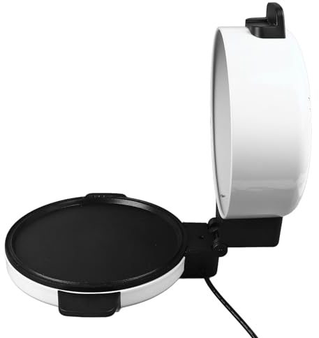 Four à Pizza électrique de 12 Pouces, 2000W, Machine à Steak, Machine à Pain Arabe, Cuiseur à Pizza en Pierre Chaude (Prise UE 220V 50Hz)