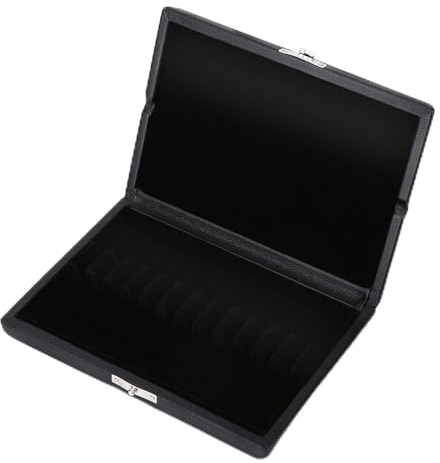 Oboe Reed Case Storage Oboe Reeds Box Wooden Oboe Reeds Case, Black Wooden PU Leather English Horn Oboe Reed Box Reed Case Holder Storage Box Oboe Reed CaseOboe & English Horn