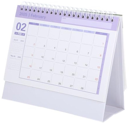 VILLCASE Büro Tischkalender Im Minimalistischen Design Dekorativer Standkalender Für Zuhause Und Büro Für Notizen Und Planung Traumhaftes Englische Version