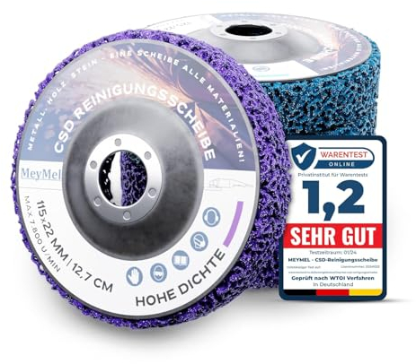 MeyMel® 5 Stück Premium CSD Scheibe 115mm 3x Grob & 2x Mittel |
