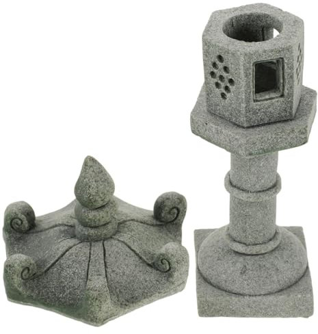 Zerodeko Gartenpagoden Im Mini-Stil Dekorative Statuen für Den Außenbereich