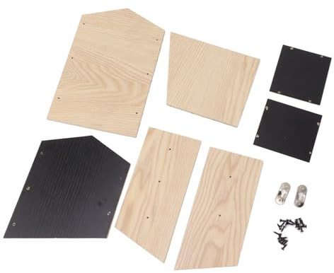 ACOGEDO Fledermaushäuser für den Außenbereich, Doppelkammerbox, Fledermauskästen für Draußen, Fledermaushaus, Fledermauskästen aus Holz, Fledermaushaus-Set, Winddichter