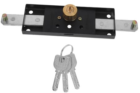 LIFKICH Serratura Di Sicurezza Per Porta Scorrevole Alta Resistenza Lock Per Serrande e Garage Facile Da Usare e Versatile Per Uso Commerciale e Residenziale