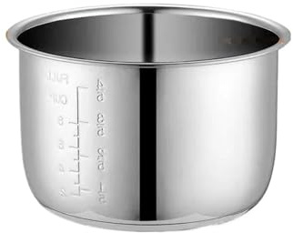 ZMLMAJJ 5L Autocuiseur Électrique Doublure Bols Intérieurs Multicuiseur Bol en Acier Inoxydable Pots Intérieurs for La Cuisson De La Soupe Bouillie Riz