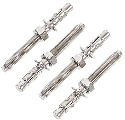 LAPYAPPE 4 Stück Edelstahl Befestigungsdehnschrauben M8x80 Mit Langem Gewinde Praktische Schrauben Für Kfz Reparatur Und Heimwerker Inklusive Installationstool