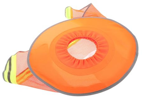 Chapeau à Large Bord pour Casque de Chantier, Visière de Casque de Sécurité Orange 35 Cm