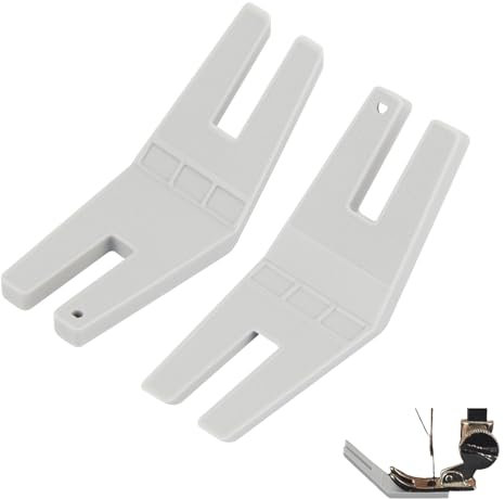 2 Stück Großformat Nahthilfe Nähmaschine Nähfüße, Kunststoff Hebamme Nähhilfe, Nähmaschinen Nähfuß, Nähmaschine Nähen Zubehör, Ideal für Stickerei Nähmaschine, Nähen Bastelprojekte (Grau)
