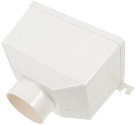 Vaguelly PVC Square Pipe Drainage Downspout Diverter Connector for Rain Barrels Rainwater Collection from Guttering