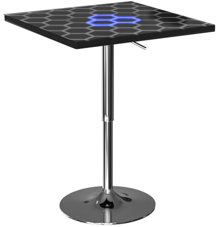 ihomemore Interaktiver Sinnestisch Cocktailtisch Home Bar Tisch Leuchtende Tischplatte für Bar Wohnzimmer Familie Versammlung Party Outdoor Spiele