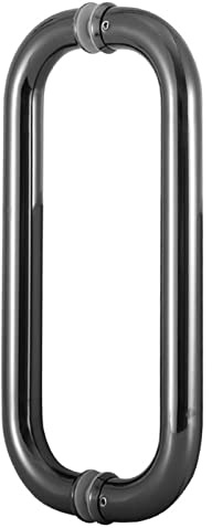 JIPOFAN Maniglia per Porta Doccia Rotonda a Forma di O, Set di ferramenta bifacciale, Maniglie per Porte Interne, Maniglia per Porta Push-Pull in Acciaio Inossidabile 304