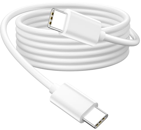 65W Câble USB C à C de 1.8M pour HP Chromebook pour Lenovo Portable/Yoga | Câble Chargeur USB C Ordinateur Portable pour Thinkpad/Acer/Dell/Asus Chromebook/Samsung/Google Tablets pour Huawei Matebook