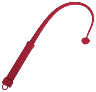 Genérico Fusta elástica con Forma de corazón, 62,5 cm de Largo, Accesorio para Juegos de rol-ESRS04 (Rojo)