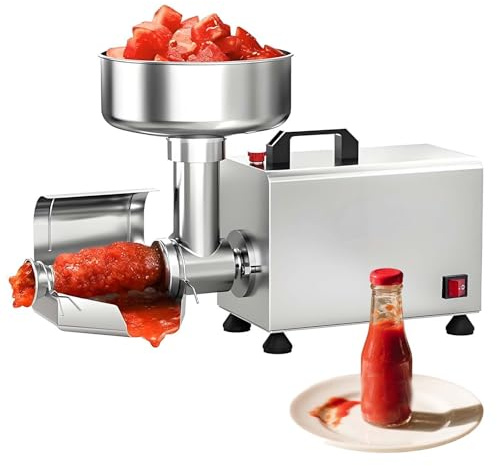 Commerciale Colino per Pomodori Elettrico,Macchina per Salse Elettrica,Moulin Alimenti Acciaio Inoxydabile 450W, (70-150 Kg/H),Motore in Rame Puro,per Salsa,Lamponi,Per Cucina Professionale