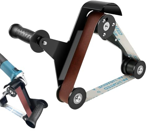 Accessorio per smerigliatrice per la lavorazione dei metalli – Kit di levigatrice a nastro ergonomico, strumento per il legno in tubo di acciaio inossidabile, rimozione sbavature di ruggine