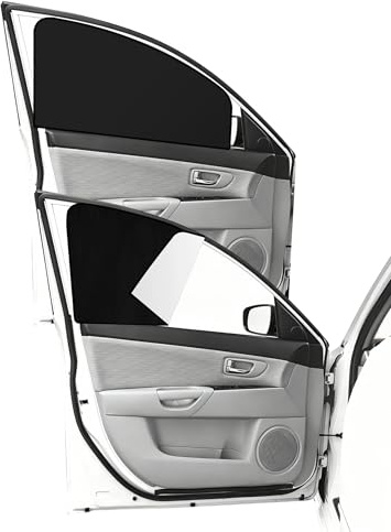 Xibao Parasol Coche Magnetico,Lateral Cortinas Ventana con Protección UV,Parasol Ventanas Traseras Coche,Adecuado para la Mayoría de Coches,SUV,Autocaravanas,Sedanes (Plata, Ventana Delantera)