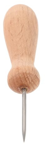 CRAFTHROU Punteruolo per Argilla per Manico in Legno, Strumento per Modellare e Scolpire Argilla Morbida Controllo