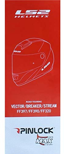 Pinlock LS2 FF320 Stream FF353 Rapid FF397 Vector FF390 Breaker FF800 Storm Anti-Fog Lens Insert 180