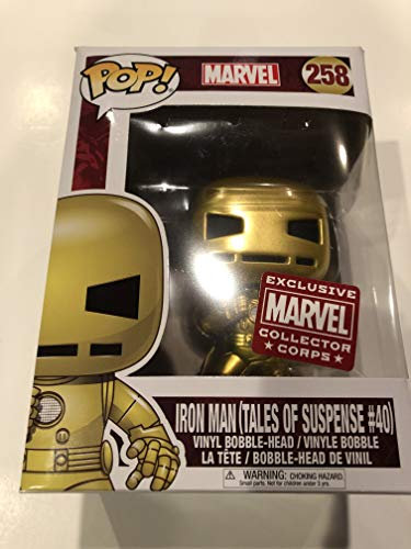 Funko Pop! Marvel 238 Iron Man (Tales of Suspense #40) Collector Corps Exclusive (Gold)