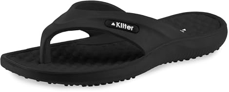 Kilter Adult's Pulsar EVA Moulded Flip Flop - Black/Black - 36