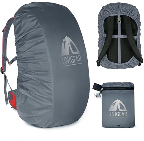 Unigear - Funda de protección Impermeable, Impermeable, Resistente a la abrasión, Resistente a la abrasión, Resistente a la abrasión, para Camping, Senderismo, Viajes, Ciclismo (Gris, XXL)