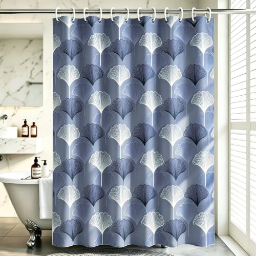 M&W DAS DESIGN Duschvorhang Shower Curtain Badewannenvorhang Badevorhang Anti Schimmel Waschbar Faltbar Schwer duschvorhang grau 180x200(BxH)