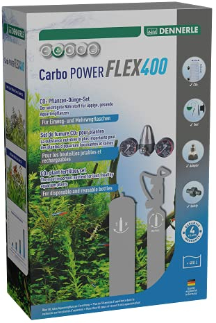 Dennerle Carbo Power Flex400 - CO2-Düngeset für Aquarien bis 400 Liter