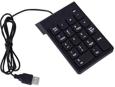 mumisuto Mini Clavier Numérique USB, Clavier Numérique USB Mini Pavé Numérique Pavé Numérique 18 Touches Clavier pour Ordinateur Portable PC de Bureau Pro