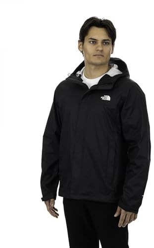 The North Face Men’s Venture 2 Waterproof Hooded Rain Jacket, TNF Black, Large
