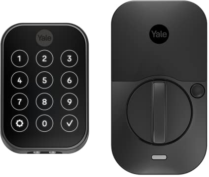 Yale Assure Lock 2 Tastenfreier Touchscreen mit Bluetooth in schwarzem Wildleder